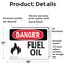 Signmission Fuel Oil, 18 in W x Rectangle, Vinyl Decal OS-2PACK-DS-D-1218-L-2019 - alternate 2